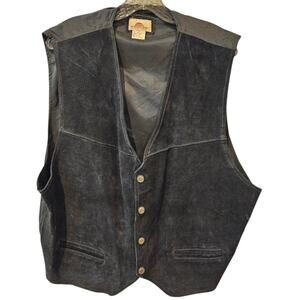 Fresno The Jean Company 100% Leather Vest XL